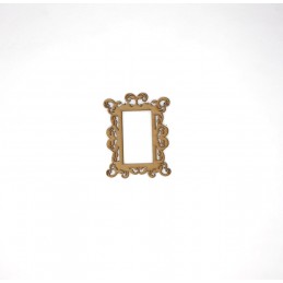 CADRE RECTANGLE VOLUTES BAROQUE 11.5 CM x 15 CM