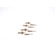 AIGUILLES D'HORLOGE EN BOIS 2 TAILLES 8 PIECES