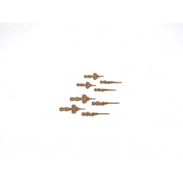 AIGUILLES D'HORLOGE EN BOIS 2 TAILLES 8 PIECES