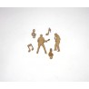 MUSICIENS ET NOTES EN BOIS