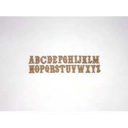 ALPHABET POLICE COW BOY LETTRE A EN BOIS