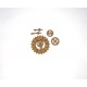 CADRAN ENGRENAGES AIGUILLES ENGRENAGES EN BOIS 5 PIECES