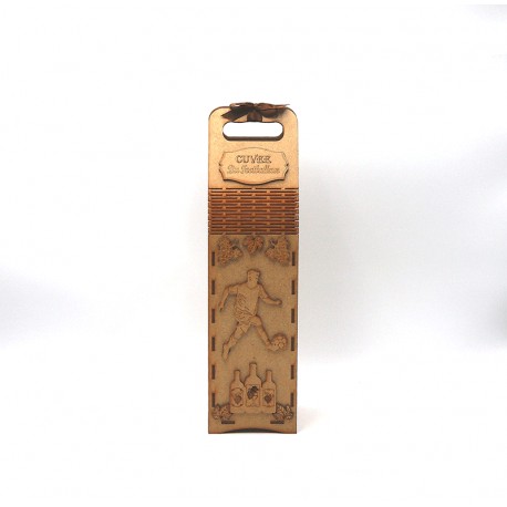 PORTE BOUTEILLE EN BOIS CUVEE DU FOOTBALLEUR
