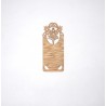 MARQUE PAGE MOTIF FEE EN BOIS COLORIS NOYER 6.5 CM x 15 CM