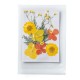 FLEURS SECHEES 4 MODELES COLORIS JAUNE ORANGE PLANCHE 8 CM X 11 CM