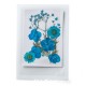 FLEURS SECHEES 3 MODELES COLORIS BLEU PLANCHE 8 CM X 11 CM