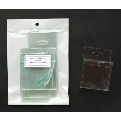 BOITES D'EMBALLAGE TRANSPARENTES 10 PIECES