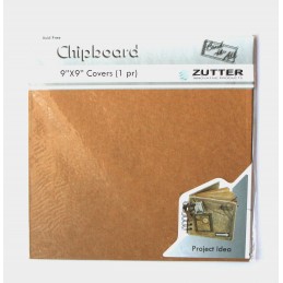 CARTON COMPACT BRUN 22.5 CM x 22.5 CM ZUTTER 2 PIECES