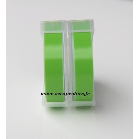 RUBAN POUR ETIQUETEUSE EMBOSSEUSE E 202. VERT