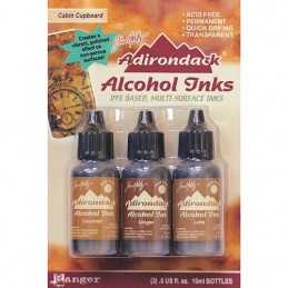 Adirondack Tim Holtz Encre Alcool . Cabin Cupboard