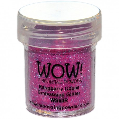 WOW POWDER ARTS RASPBERRY COULIS. POUDRE A EMBOSSER PAILLETEE