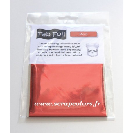 WOW FAB FOIL RED