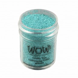 WOW POWDER TOTALLY TEAL POUDRE A EMBOSSER PAILLETEE