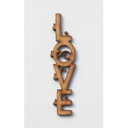 EMBELLISSEMENT EN BOIS MOT LOVE