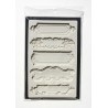MOULE GRIS CLAIR ETIQUETTES CADRES 12 CM X 19 CM