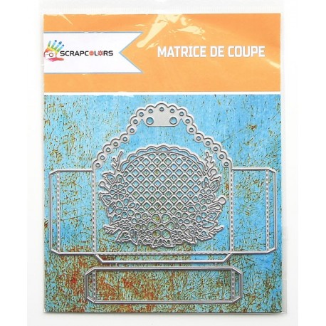 MATRICES DE COUPE PANIER REBORDS A TROUS 3 PIECES