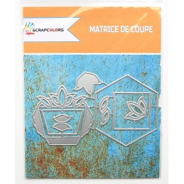 MATRICES DE COUPE PANIER BORDS FLEURS 8 PIECES