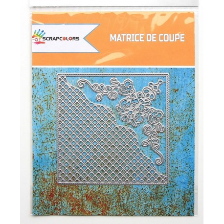MATRICES DE COUPE CADRE CARRE ET MOTIF D&amp;#039;ANGLE 2 PIECES