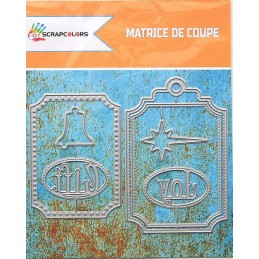 MATRICES DE COUPE BOITE A SECOUER ETIQUETTE 7 PIECES