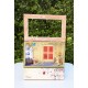 BOITE VITRINE EN BOIS 27 CM X 28 CM X 11 CM