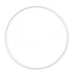 CERCLE BLANC METAL POUR ATTRAPE REVE OU ABAT- JOUR 30 CM 